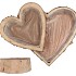 NATURE BIRCH PLANTER HEART S/3 16X16X6 / 21X21X6 / 28X28X6CM