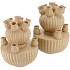 AMSTERDAM SAND TULIP VASE SET 28X38CM