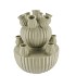 AMSTERDAM PISTACHE TULIP VASE SET 24X31CM
