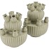 AMSTERDAM PISTACHE TULIP VASE SET 24X31CM