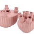 AMSTERDAM LIGHT PINK TULIP VASE SET 28X38CM