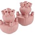 AMSTERDAM LIGHT PINK TULIP VASE SET 28X38CM