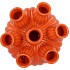 AMSTERDAM ORANGE TULIP VASE SET 28X38CM