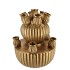 AMSTERDAM GOLD TULIP VASE SET 24X31CM NM