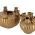 AMSTERDAM GOLD TULIP VASE SET 24X31CM NM