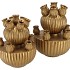 AMSTERDAM GOLD TULIP VASE SET 24X31CM NM