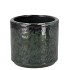 JAVEA CILINDER POT GLAZED GREEN 11X11CM
