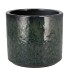 JAVEA CILINDER POT GLAZED GREEN 17X15CM