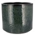 JAVEA CILINDER POT GLAZED GREEN 24X21CM