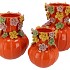 FLOWER ORANGE VASE 26X33CM NM