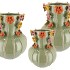 FLOWER PISTACHE VASE 26X33CM