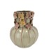 FLOWER MOSS GREEN VASE 18X21CM