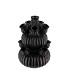 AMSTERDAM BLACK TULIP VASE BUBBLES  20X30CM NM