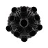 AMSTERDAM BLACK TULIP VASE BUBBLES  20X30CM NM