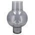MIRA SMOKE GLASS BULB HIGH VASE 25X25X41CM