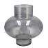MIRA SMOKE GLASS BULB LOW VASE 30X30X30CM