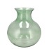 MIRA GREEN GLASS CONE NECK SPHERE VASE 20X20X21CM