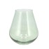 MIRA GREEN GLASS WIDE VASE 14X14X15CM
