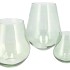MIRA GREEN GLASS WIDE VASE 14X14X15CM