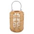 LANTERN NATURAL CILINDER HOUT 30X22CM