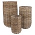 RATTAN IVY CAULDRON HIGH NATURAL SET 3 25X43/35X60/44X75CM