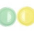 ZINC BASIC PASTEL GREEN/YELLOW BOWL 28X9CM