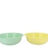 ZINC BASIC PASTEL GREEN/YELLOW BOWL 36X11CM