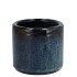JAVEA CILINDER POT GLAZED BLUE 9X9CM