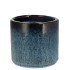 JAVEA CILINDER POT GLAZED BLUE 11X11CM