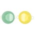 ZINC BASIC PASTELGREEN/YELLOW EARS BUCKET 16X14CM
