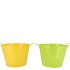 ZINC BASIC YELLOW/GREEN EARS BUCKET 19X16CM