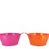ZINC BASIC FUCHSIA/ORANGE EARS BOWL 25X12CM