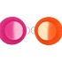 ZINC BASIC FUCHSIA/ORANGE EARS BOWL 25X12CM
