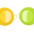 ZINC BASIC YELLOW/GREEN EARS BOWL 30X14CM