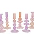 BICOLORE PRETTY PINK BUBBLES CANDLE H ASS 9X20CM NM