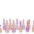 BICOLORE PRETTY PINK PILAR CANDLE H ASS 5X17CM NM