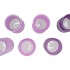 DIAMOND PURPLE MIX VASE ASS 12X20CM NM