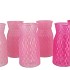 DIAMOND PINK MIX VASE ASS 14X25CM NM