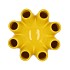 LUNA YELLOW TUBE VASE 19X19CM NM
