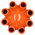 LUNA ORANGE TUBE VASE 28X28CM NM