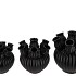 AMSTERDAM BLACK TULIP VASE 20X20CM