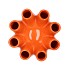 LUNA ORANGE TUBE VASE 19X19CM NM