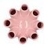 LUNA LIGHT PINK TUBE VASE 24X24CM NM