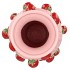 FRUIT STRAWBERRY LIGHT PINK VASE 24X38CM