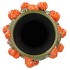 FRUIT MANDARIN GREEN VASE 24X38CM NM