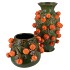FRUIT MANDARIN GREEN VASE 24X38CM NM