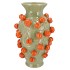 FRUIT MANDARIN PISTACHE VASE 24X38CM NM