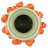 FRUIT MANDARIN PISTACHE VASE 24X38CM NM