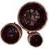 LOFTIER DARK BROWN BASKET ON FEET SET 3 18X44/24X52/32X60CM