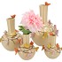 BIRD SAND VASE TUBE 16X17CM NM
